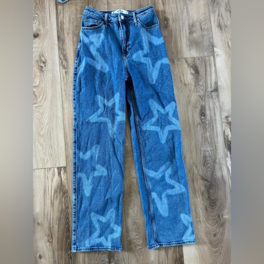 Hollister Blue Star Dad Jeans